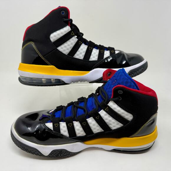 Nike Air Jordan Aura Rivals Basketball Shoe Mens 8 1/2 Black S1525 Sturdy Sporty - Picture 4 of 16